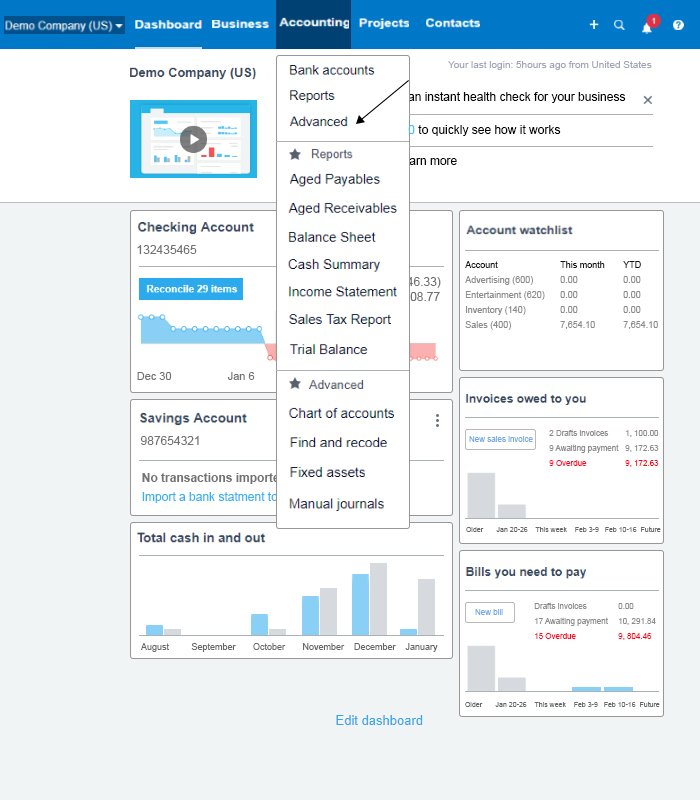 how to create financial report in xero